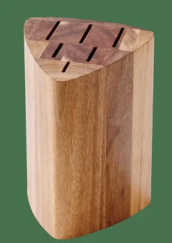 ACACIA Blocco Portacoltelli Per 5 Coltelli Naturale|CASA Hot