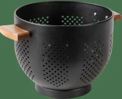 ACACIA LUX Scolapasta Nero, Naturale|CASA Clearance