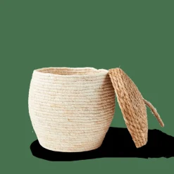 ALVIN Cesto Portatutto Con Coperchio Marrone, Naturale|CASA Outlet