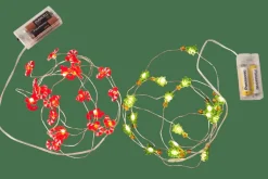 ARO Filo Luminoso Con 20 Luci Led 2 Disegni Rosso, Verde|CASA Clearance
