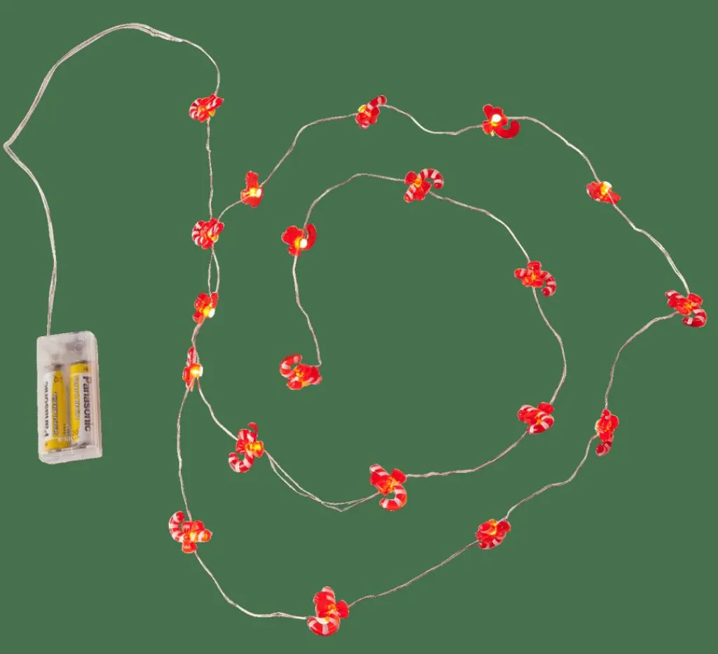 ARO Filo Luminoso Con 20 Luci Led 2 Disegni Rosso, Verde|CASA Clearance