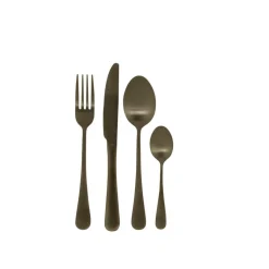 AXELLE Posate 16 Pezzi Nero|CASA