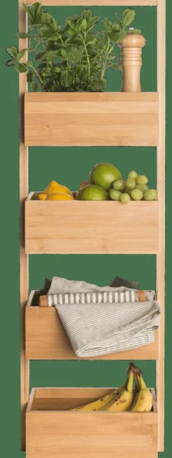 BAMBOO Scaffale Portatutto Naturale|CASA Outlet