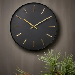BLACK Orologio Da Parete Nero|CASA Discount