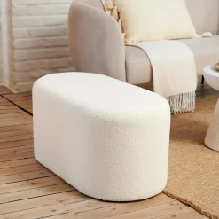 CAPSULE Pouf: Bianco|CASA Clearance