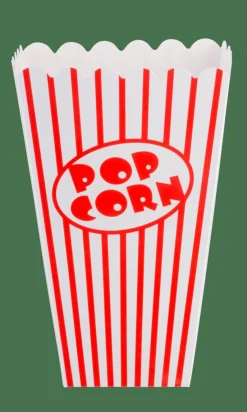 CINEMA Bicchiere Popcorn Set Di 8 Bianco, Rosso|CASA Sale