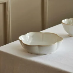 DAHLIA FLOWER Piatto Fondo Bianco|CASA Outlet