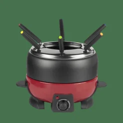 DINNER Set Di Fonduta Con 6 Forchette Nero, Rosso|CASA Best