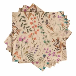 ECO DRIED FLOWER Set Di 20 Tovaglioli Multicolore|CASA Hot