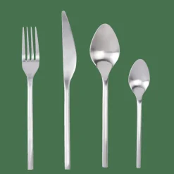 ETNA SATIN Posate 16 Pezzi Argentato|CASA Best