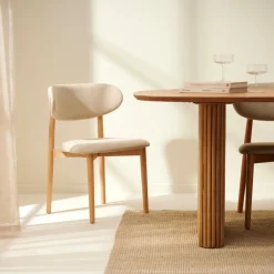 FALCO Sedia Da Pranzo Beige|CASA