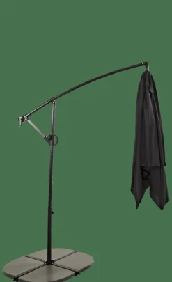 FIJI Ombrellone Sospeso Senza Base Nero|CASA