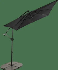 FIJI Ombrellone Sospeso Senza Base Nero|CASA