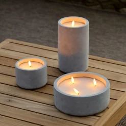 FUEGO Candela A LED Solare Grigio Chiaro|CASA Best