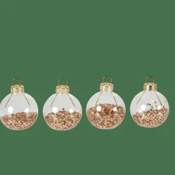 GLANCY Portanomi Set Di 4 Trasparente|CASA Clearance