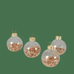 GLANCY Portanomi Set Di 4 Trasparente|CASA Clearance