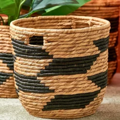 GUATEMALA Cesto Nero, Naturale|CASA New