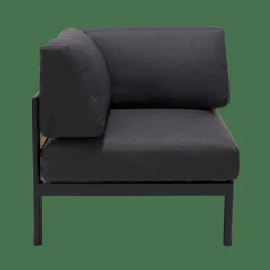 HANNA Lounge Poltr Ad Angolo Nero|CASA Discount