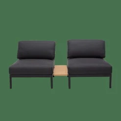 HANNA Lounge Tavolino Nero, Naturale|CASA Clearance