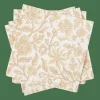HENNA FLOWER Set Di 20 Tovaglioli Rosso, Beige|CASA Outlet