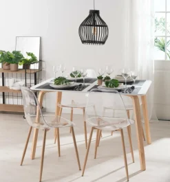 ICE Sedia Da Tavolo Trasparente, Naturale|CASA Sale