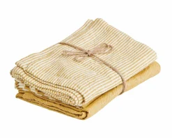 LAURENT Strofinaccio Set Di 3 Marrone|CASA Outlet