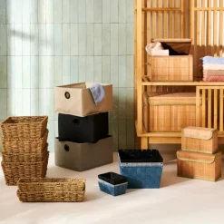 LINOLUX Cesta Portatutto Grigio Scuro|CASA Sale