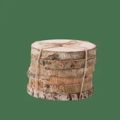 MADERA Sottobicchieri Set Di 6 Naturale|CASA Discount