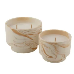 MARBLE Candela Da Esterno Bianco, Arancione|CASA New