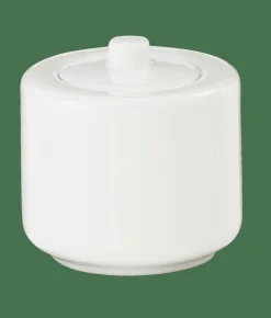 MOON Zuccheriera Con Coperchio Bianco|CASA New