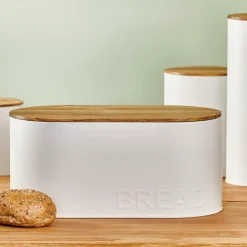 NAGINI Contenitore Per Pane Bianco, Naturale|CASA