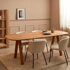 NEW OAK Gamba Del Tavolo Nero|CASA New