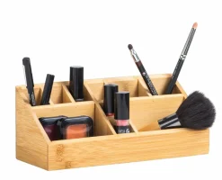 ORGANOO Contenitore Per Cotton Fioc Trasparente, Naturale|CASA Best