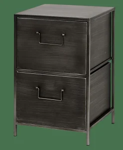 PHARMA Cassettiera 2 Cassetti Nero|CASA Discount