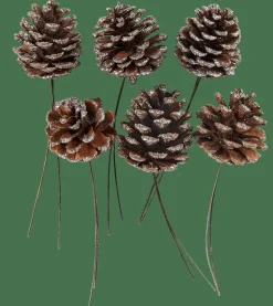 PINECONE Pigne Set Da 6 2 Colori Bianco, Argentato|CASA Best