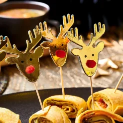 REINDEER Stecchini Aperitivo Set Di 10 Dorato|CASA Hot