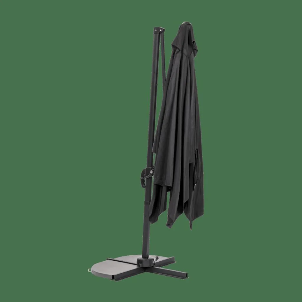 RIVA Ombrellone Sospeso Senza Base Per Ombrellone Nero|CASA Best