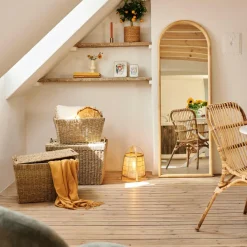 RUBBERWOOD Specchio Naturale|CASA Clearance