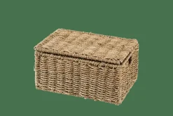 SEAGRASS Cesto Portatutto M Con Coperchio Naturale|CASA Online
