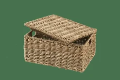 SEAGRASS Cesto Portatutto M Con Coperchio Naturale|CASA Online