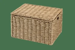 SEAGRASS Cesto Portatutto L Con Coperchio Naturale|CASA Outlet