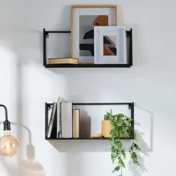 SHORP Scaffale Pensile Nero|CASA New