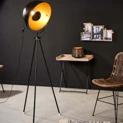 SOLEIL Lampada A Stelo Nero|CASA