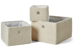 TEDDY Cesto Pieghevole Bianco Antico|CASA Sale