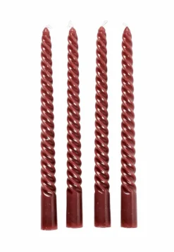 TWIST Candele Intrecciate Set Di 4 Verde|CASA New