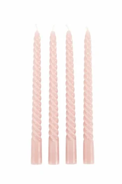 TWIST Candele Intrecciate Set Di 4 Rosso|CASA Online