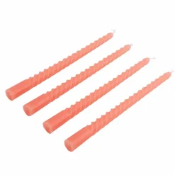 TWIST Candele Intrecciate Set Di 4 Rosa|CASA Best