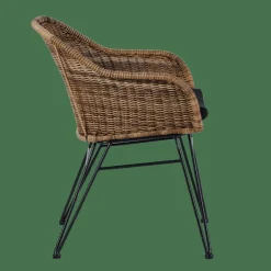 VIENNA Sedia Da Pranzo Nero, Naturale|CASA Best