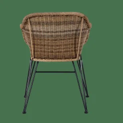 VIENNA Sedia Da Pranzo Nero, Naturale|CASA Best