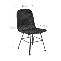 VIENNA Sedia Da Tavolo Nero|CASA Hot